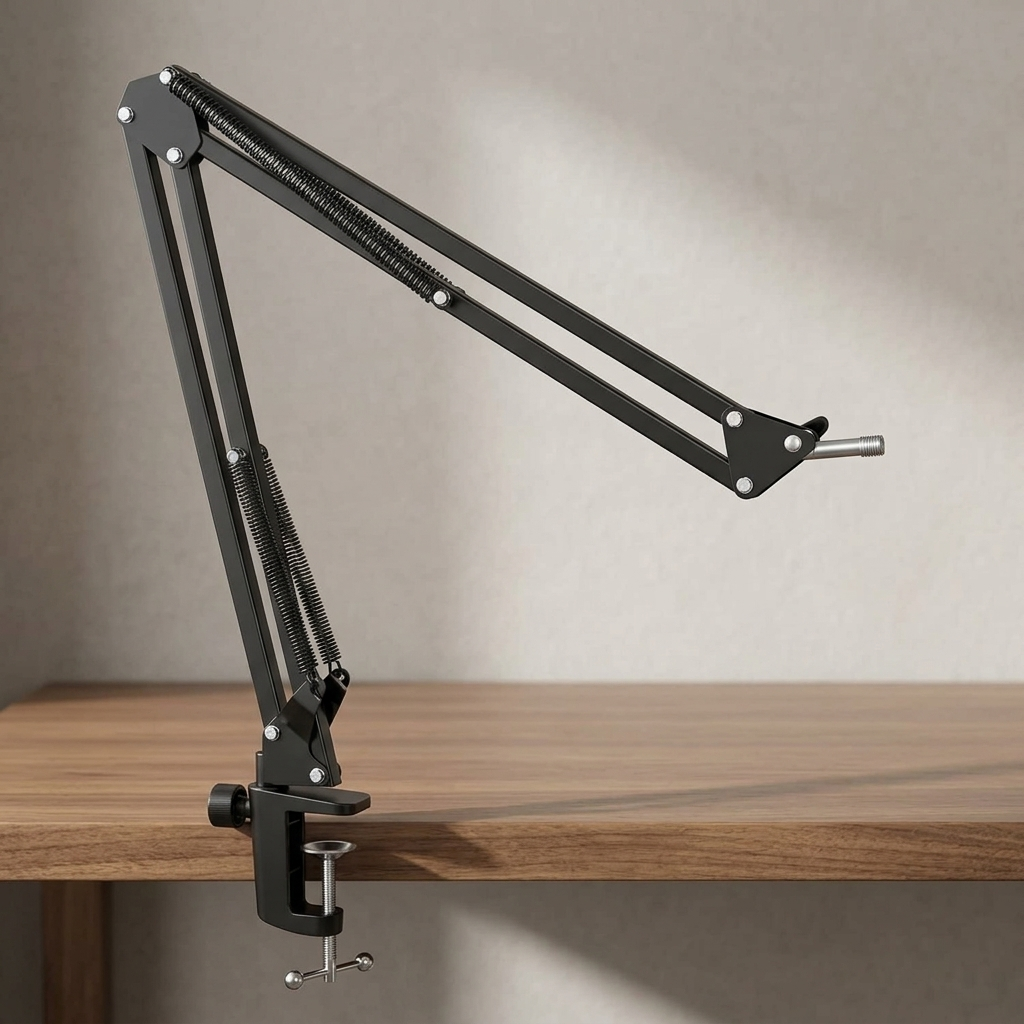 FIFINE CS1 Scissor Microphone Boom Arm Stand for Gaming and Recording
