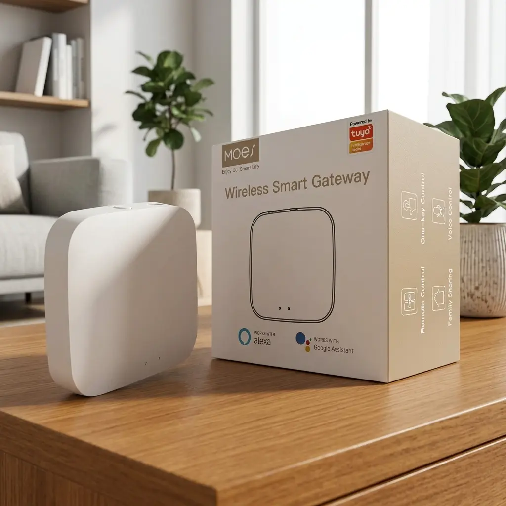 MOES Tuya ZigBee & BLE Multi-Mode Smart Home Gateway WiFi Mesh Hub