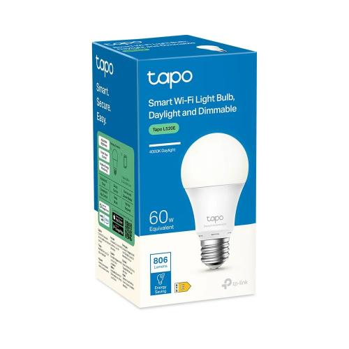 Tapo TP-Link L520E Smart WiFi LED Bulb, E27 Cool White, Dimmable, No Hub Required