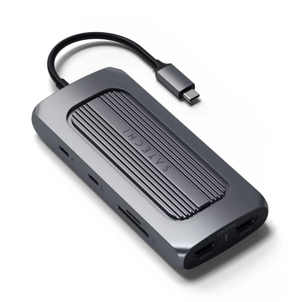 Satechi MX USB-C Multiport Adapter with Dual 4K HDMI, 100W PD & Ethernet - Space Gray 3