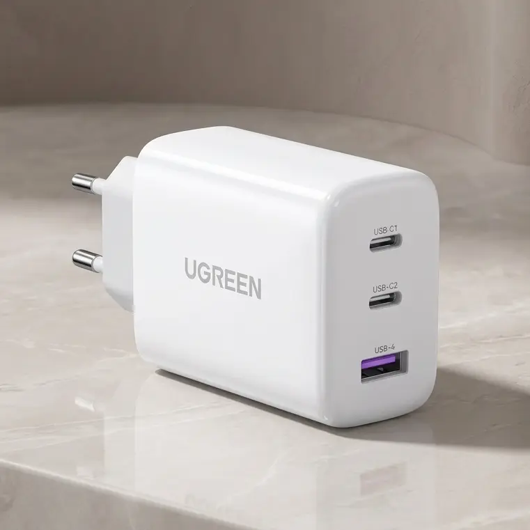 UGREEN 65W GaN USB-C 3-Port Fast Wall Charger - Compact PD Power Adapter 90496