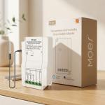 MOES WiFi Smart Temperature Switch Module with Waterproof Probe & Dual Relay Output
