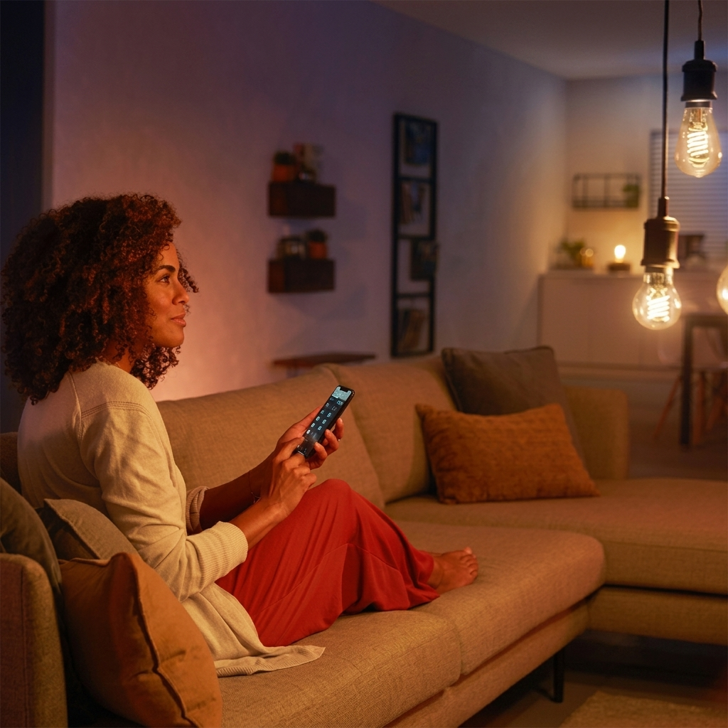 Philips Hue White Vintage Filament Smart LED Bulb A19 E27 Bluetooth & Zigbee 580 8