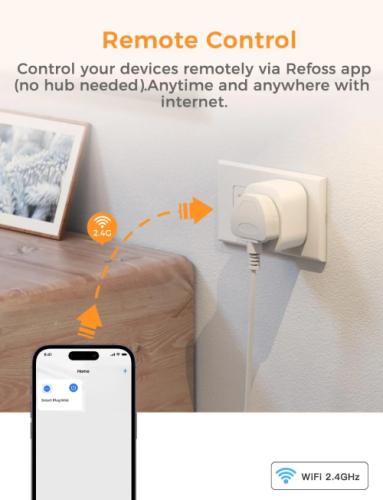Refoss P11S Smart Wi-Fi Socket - 16A Energy Monitoring & Open API Support
