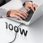 UGREEN 100W USB-C to USB-C Fast Charging Cable - 1M, Nylon Braided, PD 3.0 & PPS Support 90871