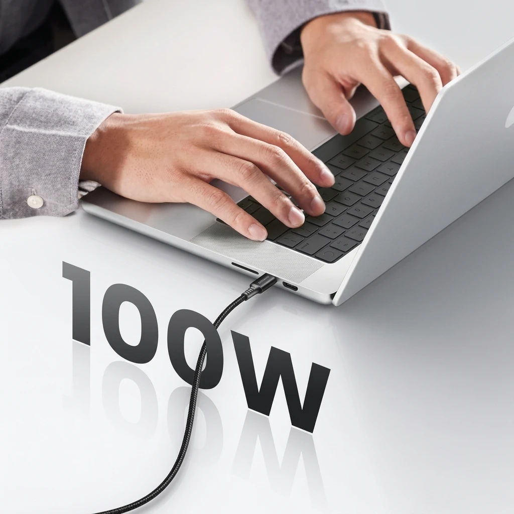 UGREEN 100W USB-C to USB-C Fast Charging Cable - 1M, Nylon Braided, PD 3.0 & PPS Support 90871 2