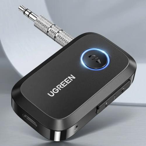 UGREEN Bluetooth 5.4 Receiver for Car AUX - Hands-Free Adapter with Noise Cancellation 90748