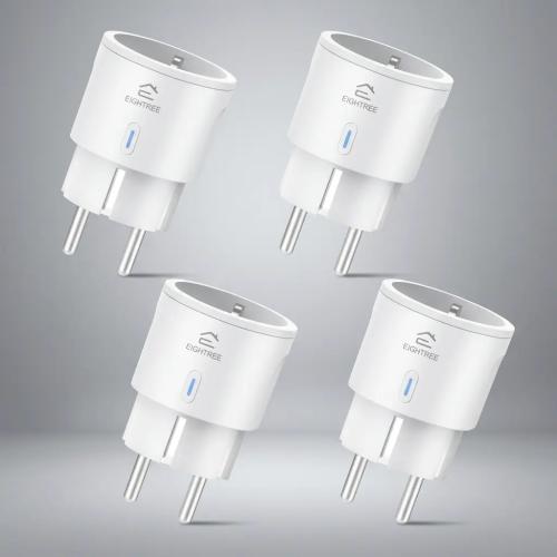 EIGHTREE Wi-Fi Smart Plug with Energy Monitoring - 4 Pack