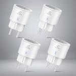 EIGHTREE Wi-Fi Smart Plug with Energy Monitoring - 4 Pack