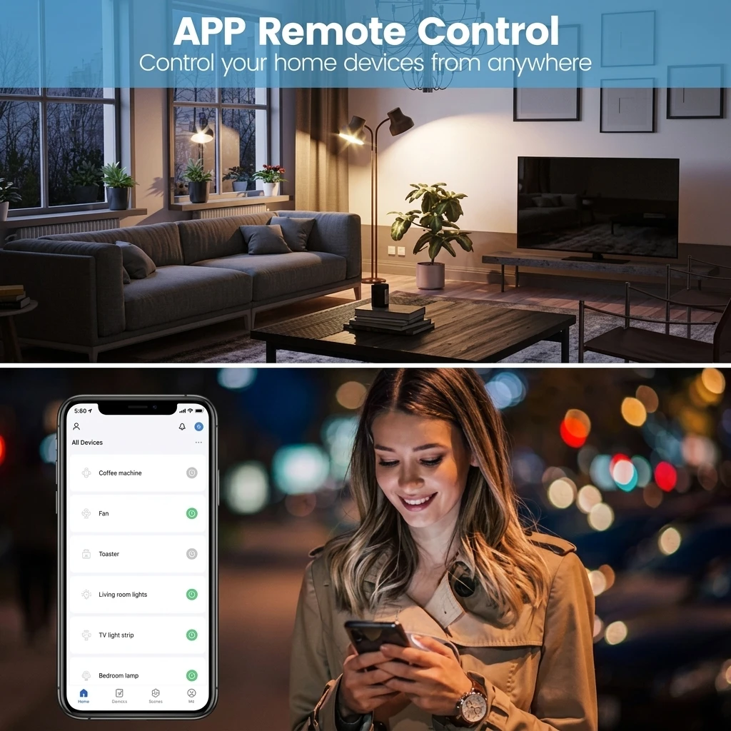 EIGHTREE Wi-Fi Smart Plug with Energy Monitoring - 4 Pack 6