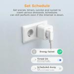 Refoss Smart Wi-Fi Mini Socket Plug - Pack of 2, Works with Alexa & Google Assistant
