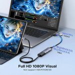 UGREEN 4K HDMI to USB Video Capture Card, 1080P 30fps Streaming & Recording Adapter (USB-A/USB-C) 40189