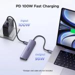 UGREEN 7-in-1 USB-C Hub with 4K HDMI, 100W PD Charging & SD/TF Card Reader 15214