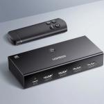 UGREEN 4K 60Hz HDMI Switch 3-in-1 Out with Remote Control 15376