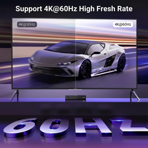 UGREEN 4K 60Hz HDMI Switch 3-in-1 Out with Remote Control 15376