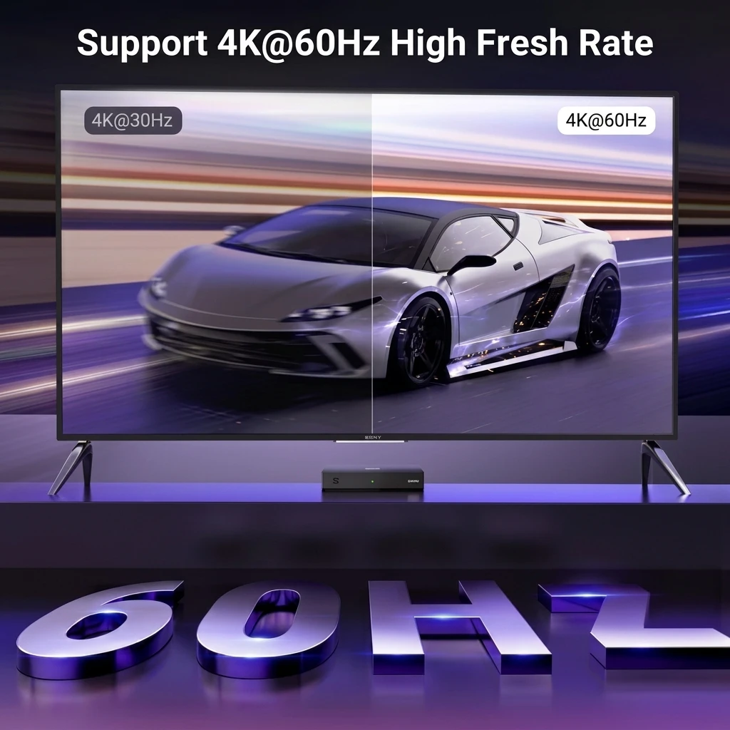 UGREEN 4K 60Hz HDMI Switch 3-in-1 Out with Remote Control 15376 3