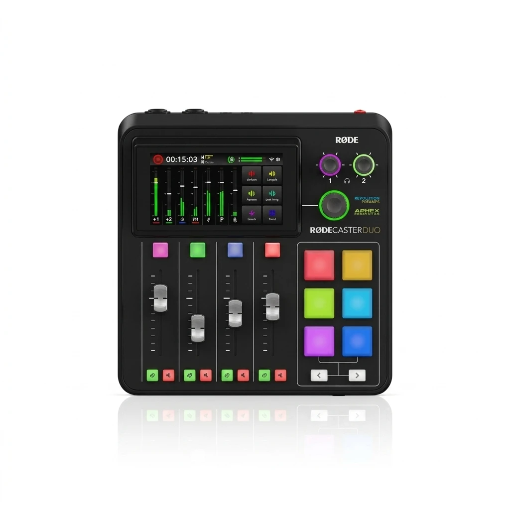 RODE RODECaster Duo Compact Integrated Audio Production Studio - Black 4