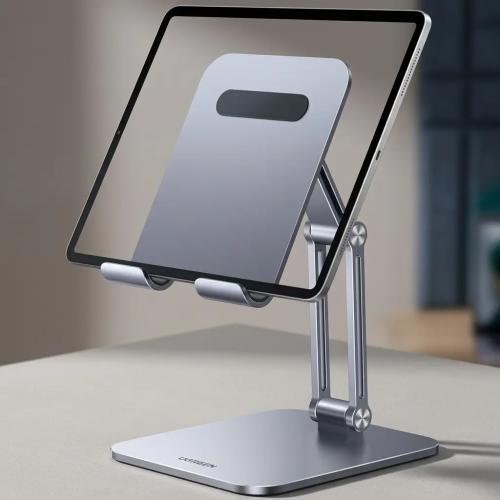 UGREEN Foldable Aluminum Tablet & Phone Stand - Adjustable Desk Holder for iPad, iPhone, and Tablets 15414