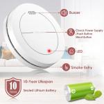 Safeliveo 10-Year Battery Photoelectric Smoke Detector & Fire Alarm - 2 Pack