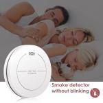 Safeliveo 10-Year Battery Photoelectric Smoke Detector & Fire Alarm - 2 Pack