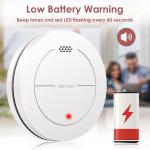 Safeliveo 10-Year Battery Photoelectric Smoke Detector & Fire Alarm - 2 Pack