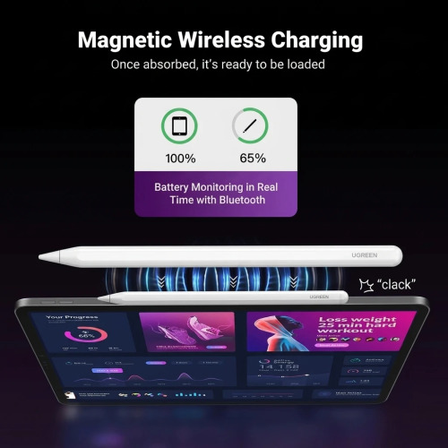 UGREEN Magnetic Wireless Charging Stylus Pen for iPad Pro/Air/Mini 15910