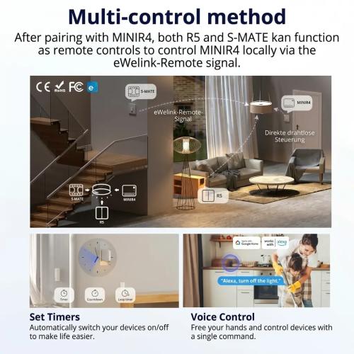 SONOFF MINIR4 WiFi Smart Switch - Ultra-Compact DIY Automation Module