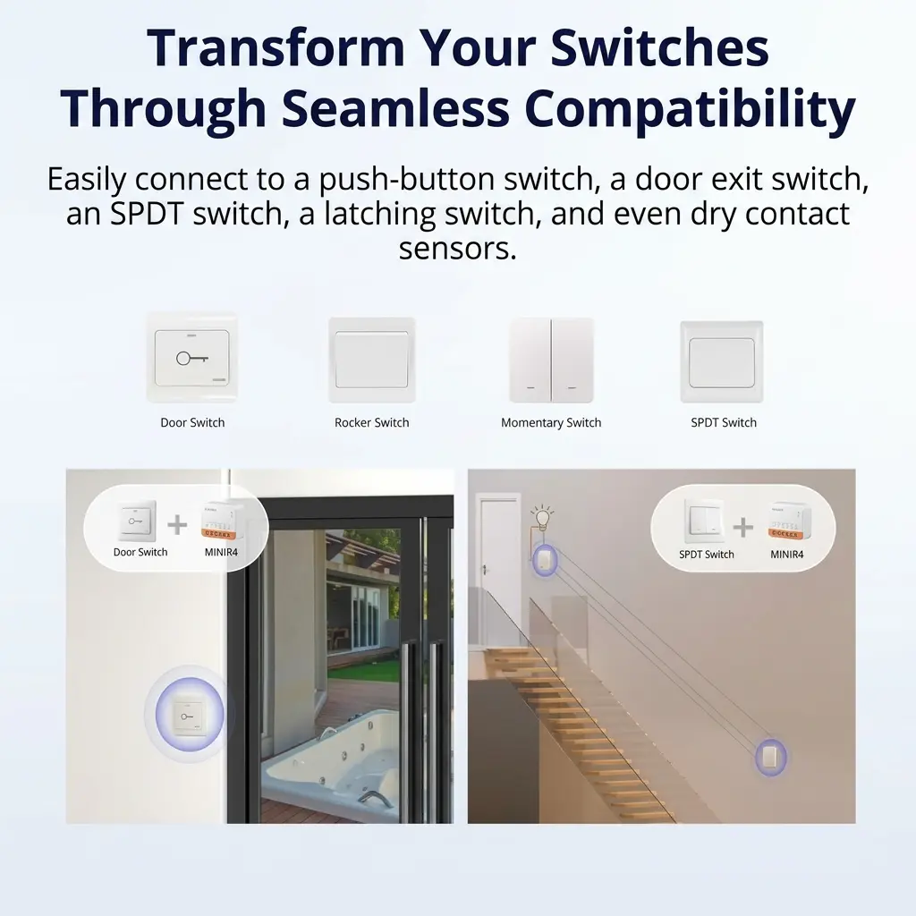 SONOFF MINIR4 WiFi Smart Switch - Ultra-Compact DIY Automation Module 5