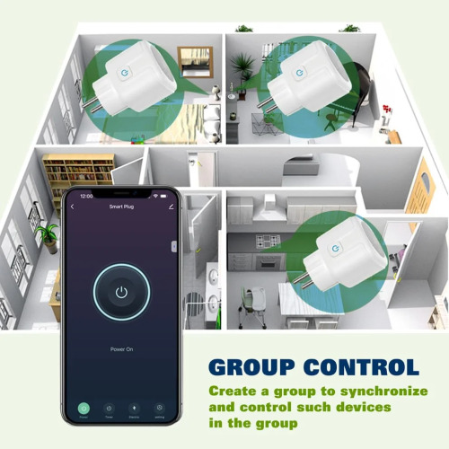 PHEANOO 16A WiFi Smart Plug with Energy Monitoring - 2 Pack, Alexa & Google Home Compatible