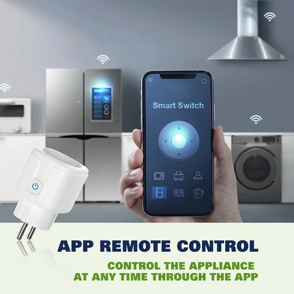 PHEANOO 16A WiFi Smart Plug with Energy Monitoring - 2 Pack, Alexa & Google Home Compatible 2