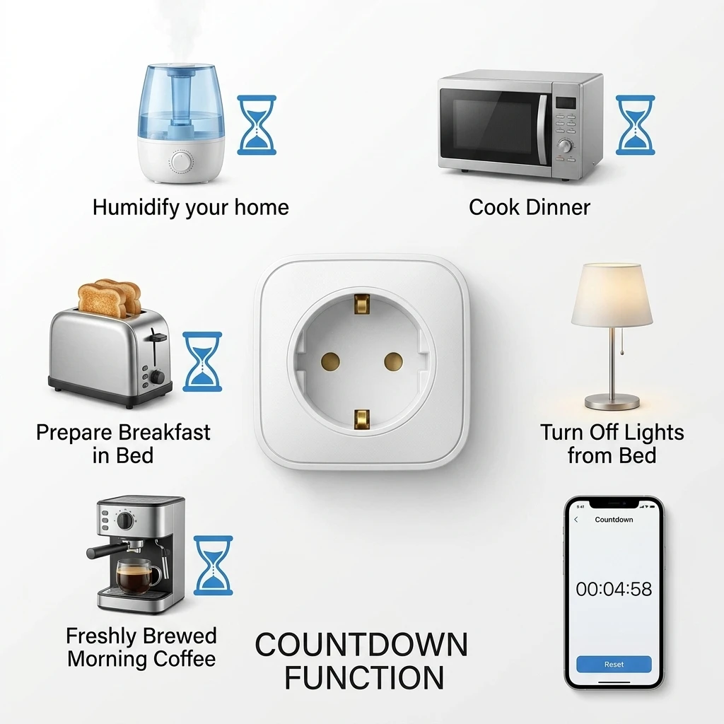 PHEANOO 16A WiFi Smart Plug with Energy Monitoring - 2 Pack, Alexa & Google Home Compatible 6
