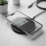 Zidelon 15W Qi Wireless Charging Pad with Integrated LED Ambient Light