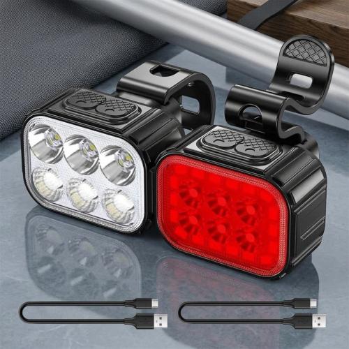 Q6 LED Bicycle Headlight Lightweight USB Rechargeable