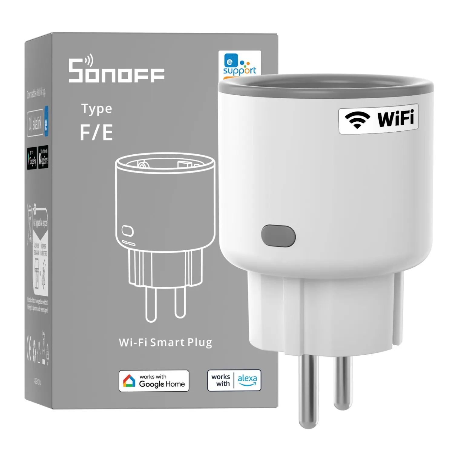 SONOFF S60TPF Smart WiFi Plug with Energy Monitoring - 16A 4000W 2