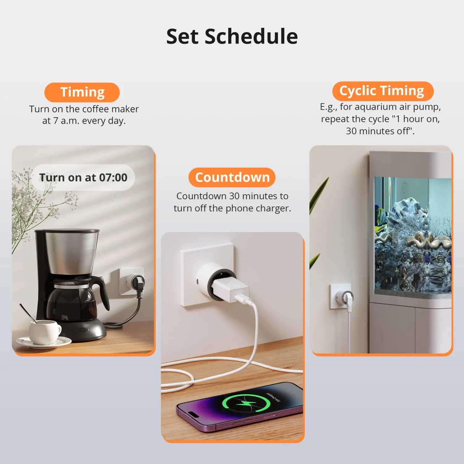SONOFF S60TPF Smart WiFi Plug with Energy Monitoring - 16A 4000W 9