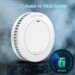 XINDUM 10-Year Battery Mini Smoke Detector Set of 6 with Magnetic Mounts
