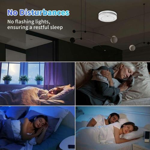 XINDUM 10-Year Battery Mini Smoke Detector Set of 6 with Magnetic Mounts