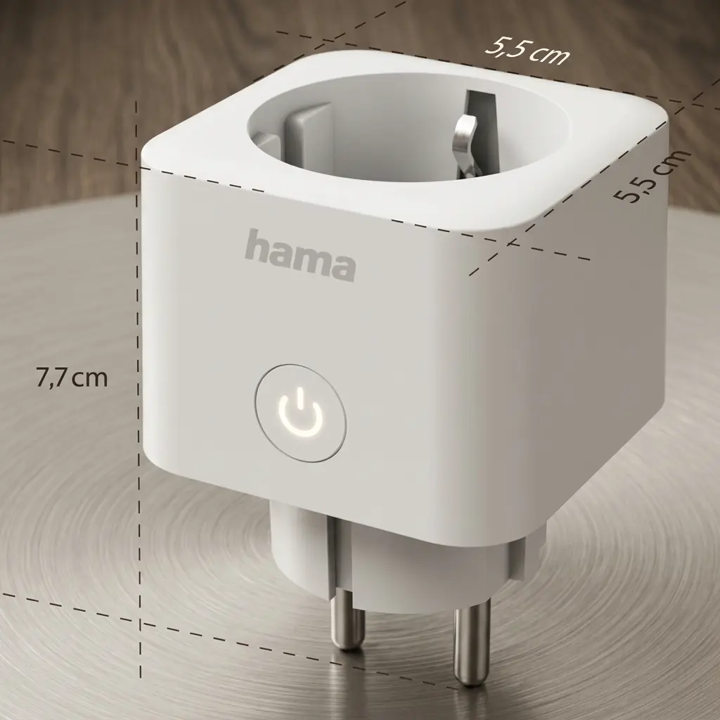 Hama Matter Smart WiFi Plug - 3680W Remote Control Outlet, White 3