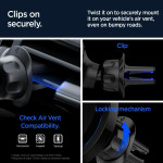 Spigen OneTap Pro 3 Cryomax MagSafe Fast Wireless Charging Car Mount & Air Vent Clip ITS12WC