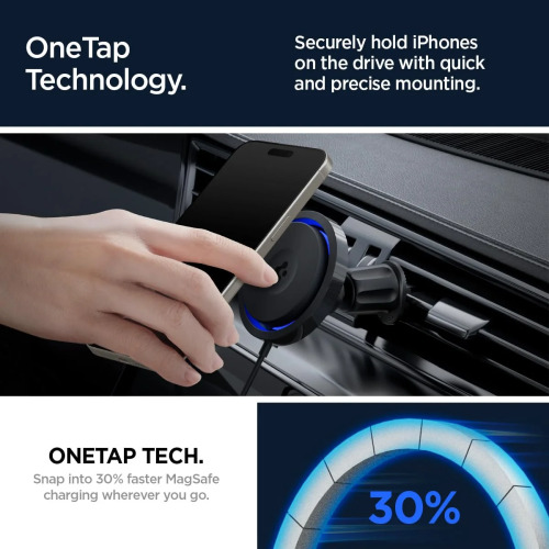 Spigen OneTap Pro 3 Cryomax MagSafe Fast Wireless Charging Car Mount & Air Vent Clip ITS12WC