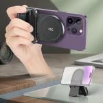 JJC Magnetic Phone Camera Grip Handle with Bluetooth Remote for MagSafe iPhones