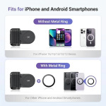JJC Magnetic Phone Camera Grip Handle with Bluetooth Remote for MagSafe iPhones