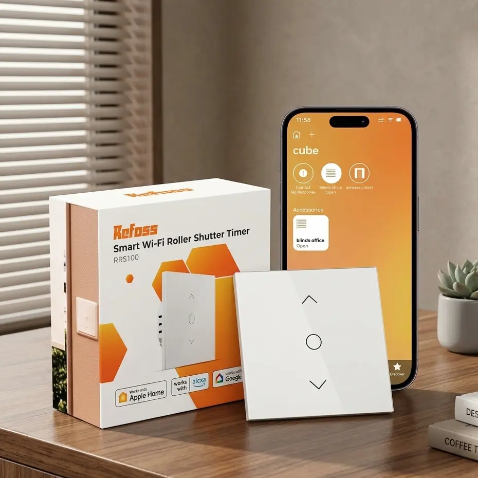 Refoss WiFi Smart Roller Shutter & Curtain Switch with Apple HomeKit