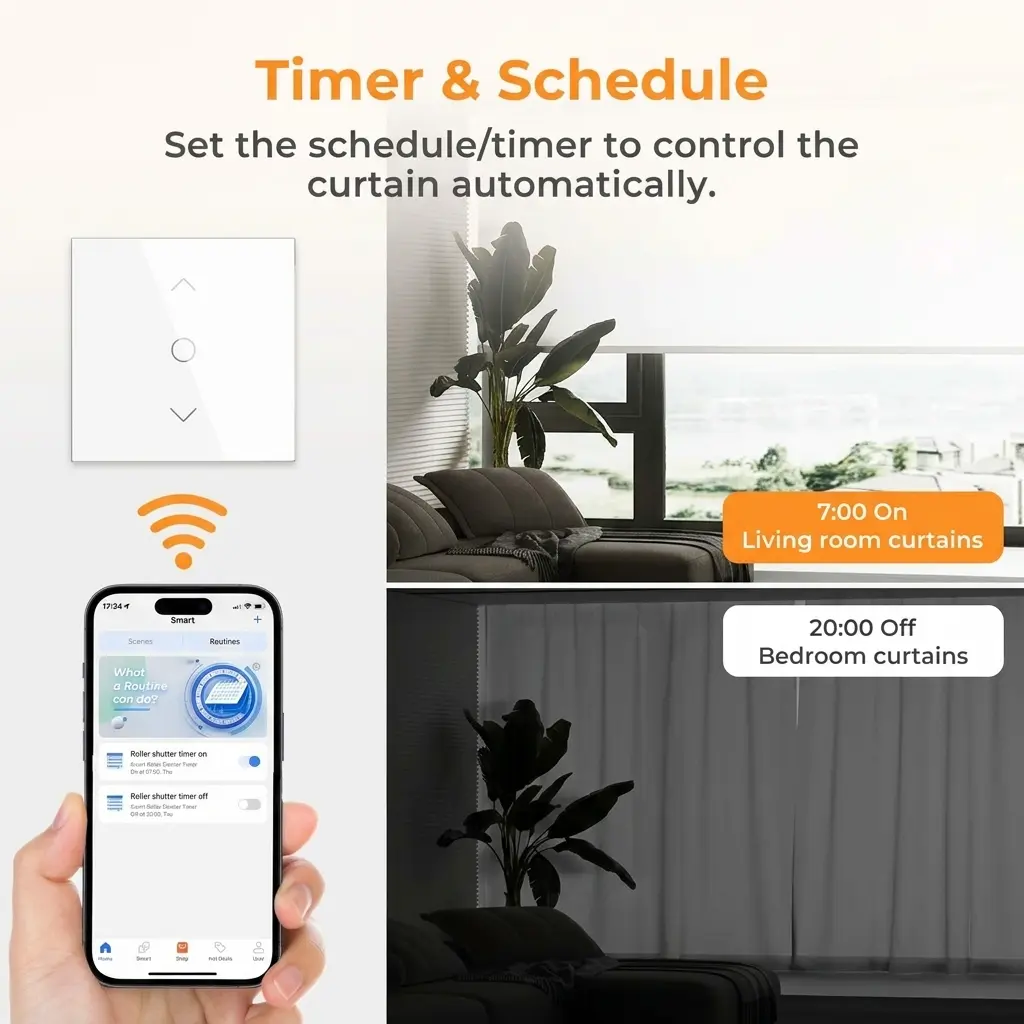 Refoss WiFi Smart Roller Shutter & Curtain Switch with Apple HomeKit 2