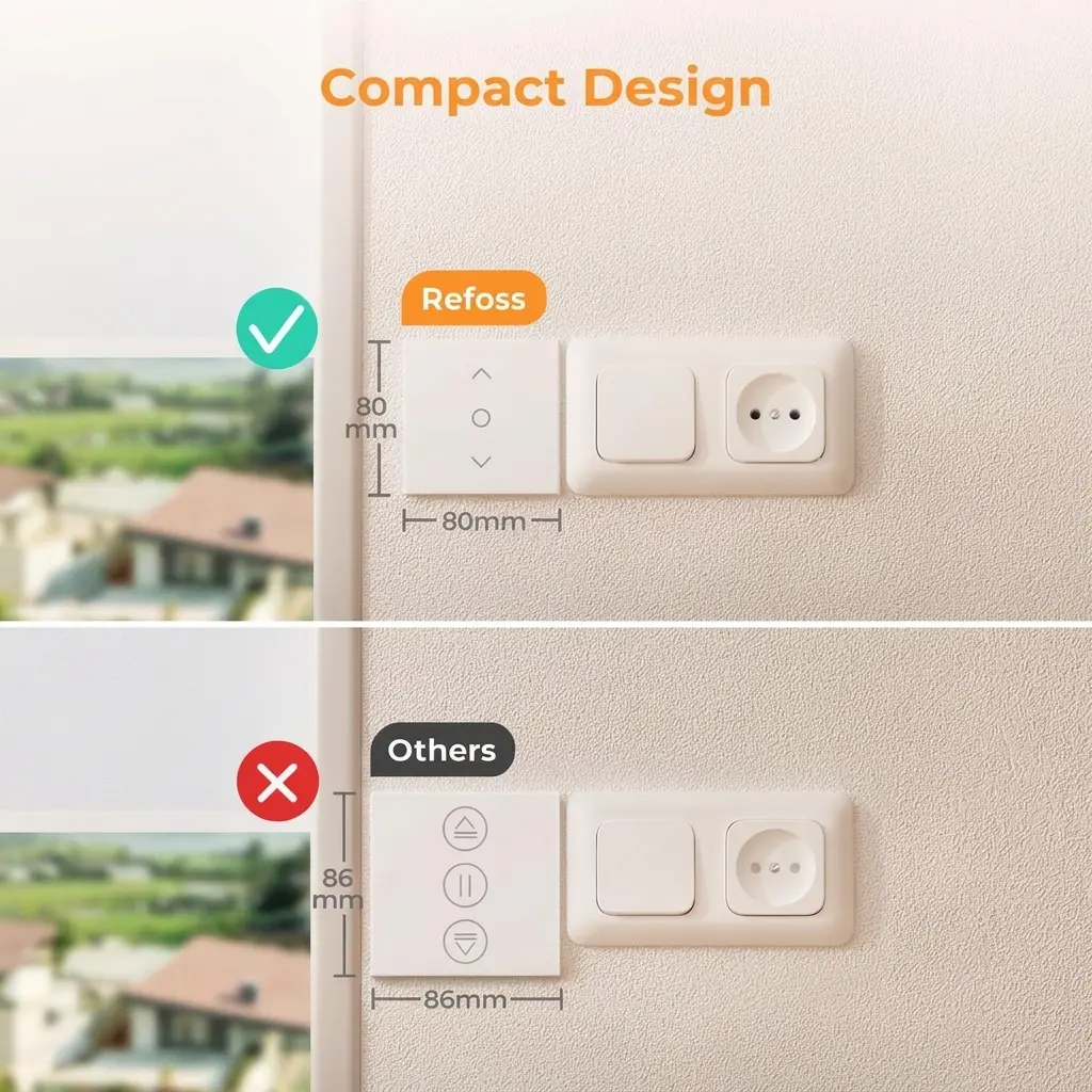 Refoss WiFi Smart Roller Shutter & Curtain Switch with Apple HomeKit 6