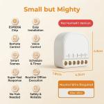 Refoss 10A Mini Smart WiFi Relay Switch - Home Assistant Compatible 1-Gang Module