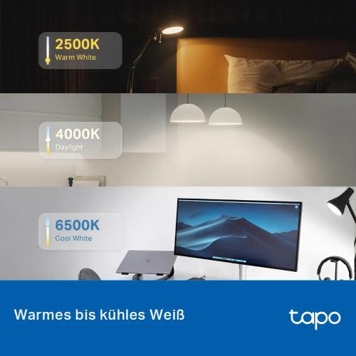 Tapo TP-Link L535E Matter Certified Smart Wi-Fi LED Bulb, Multicolor, E27, Dimmable, 1055 Lumens