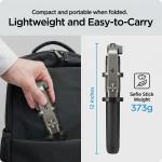 Spigen S560W 1.6m Extra Long Bluetooth Selfie Stick & Tripod Stand - Black