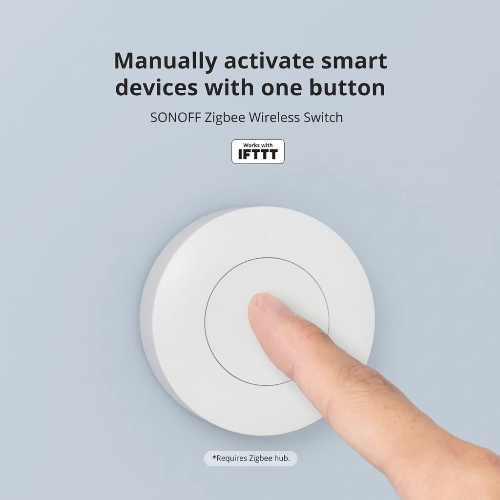 SONOFF SNZB-01P Zigbee Wireless Smart Switch - Programmable Push Button 2