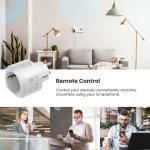 UPXNBOR 16A WiFi Smart Plug with Energy Monitoring - 2 Pack
